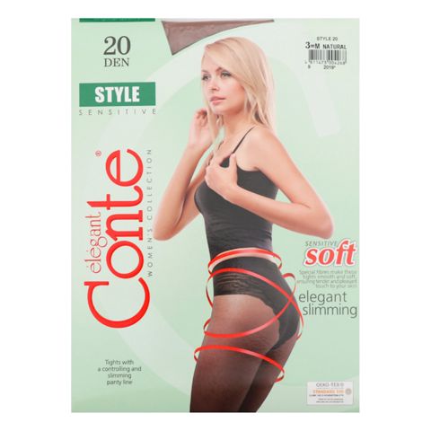 Kolqotka Conte Elegant Style, 20den, ölçü 3(M), Natural — Bakı