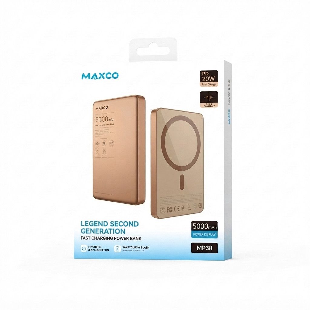Maxco MP38 5000 mAh Desert Magnetic Powerbank — Powerbank-lər, Bakı (4)