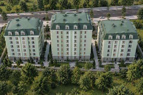 1 otaqlı, Yeni tikili, 42 kv. m — 46 200 ₼ · Xırdalan · Mənzil 1 otaqlı, Yeni tikili, 42 kv. m — Xırdalan