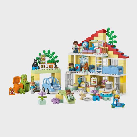 Konstruktor Lego Duplo Town THE 3-IN-1 Famıly Home 5702017417776 (10994) — Bakı