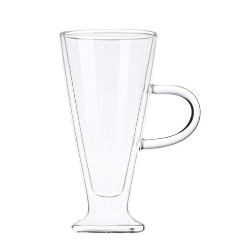 Latte üçün fincanlar dəsti Ardesto 2 əd, 230 ml, şüşə, şəffaf — Bakı