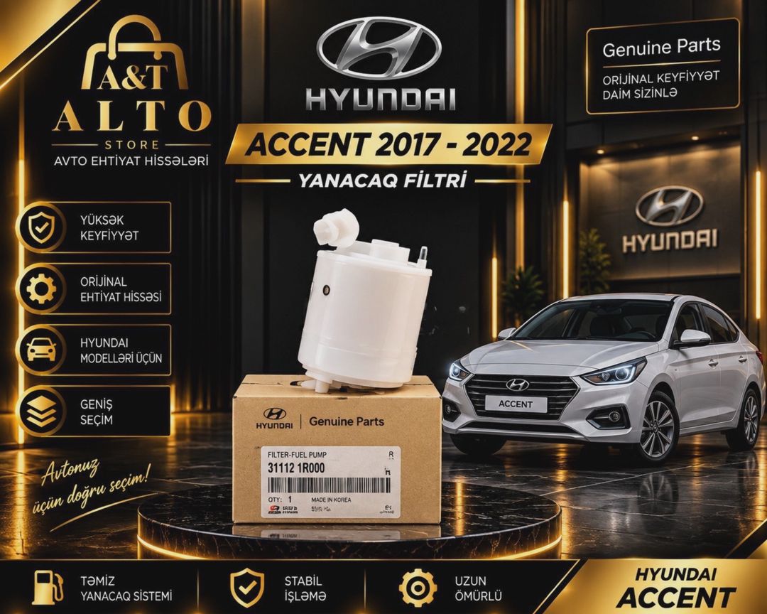 Yanacaq filtri Hyundai Accent 2017-2022 — Avto, Bakı