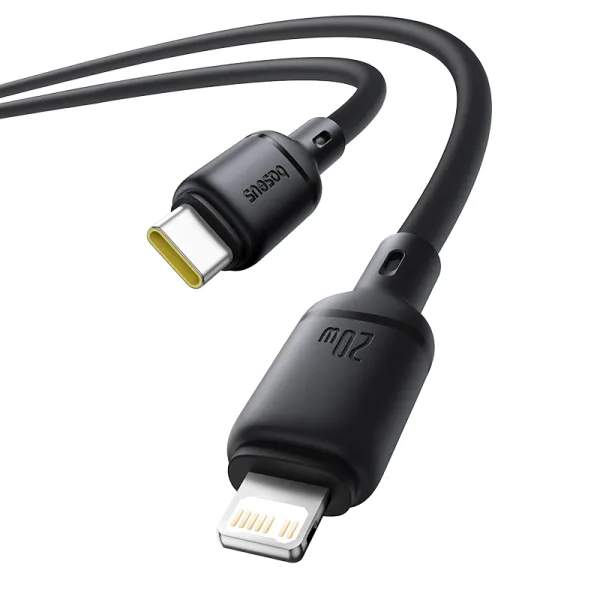 Baseus Silky Series 20W Type-C to Lightning Kabel - Black — Şarj cihazları, Bakı (3)