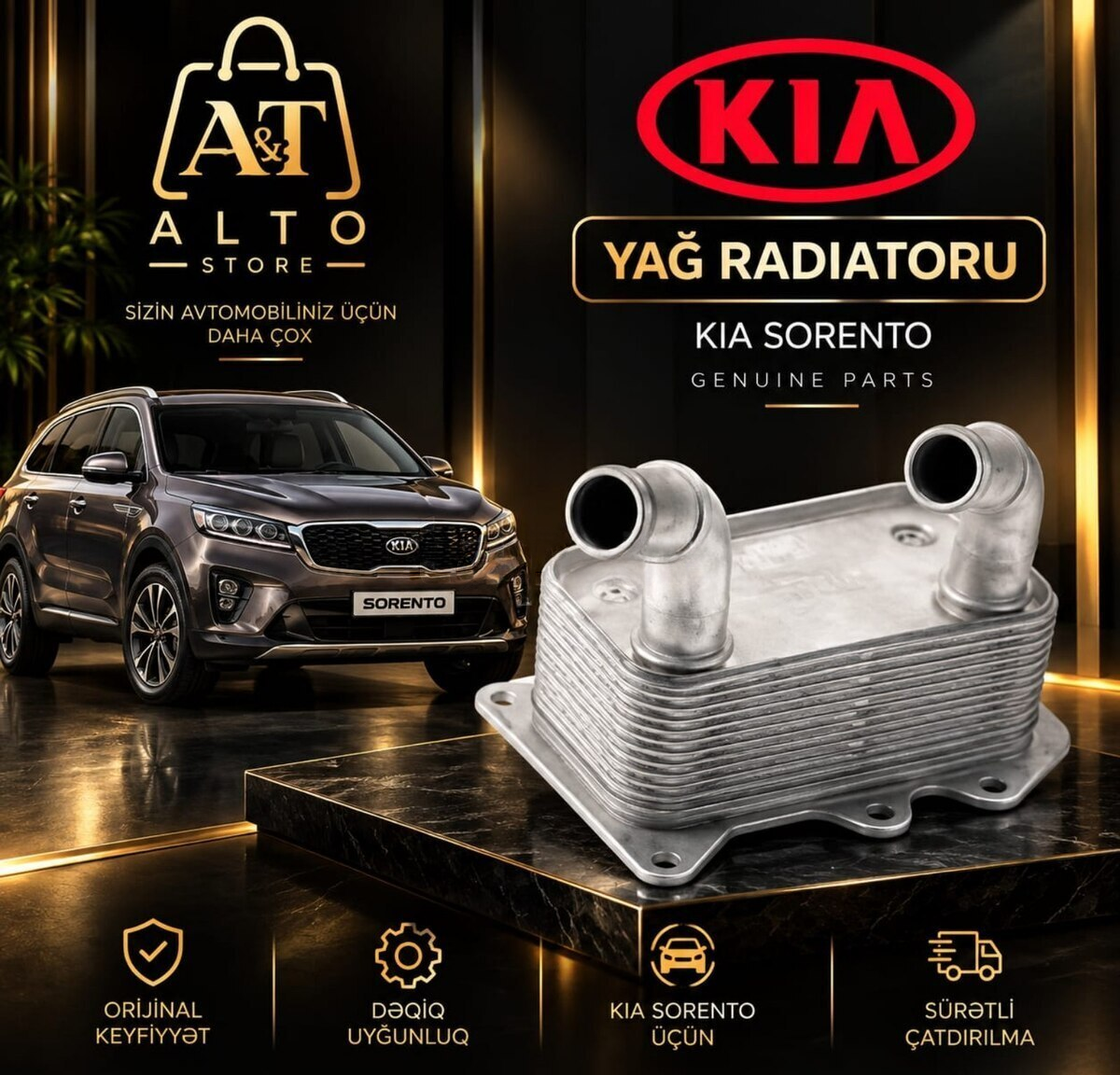 Yağ radiatoru Kia Sorento — Bakı