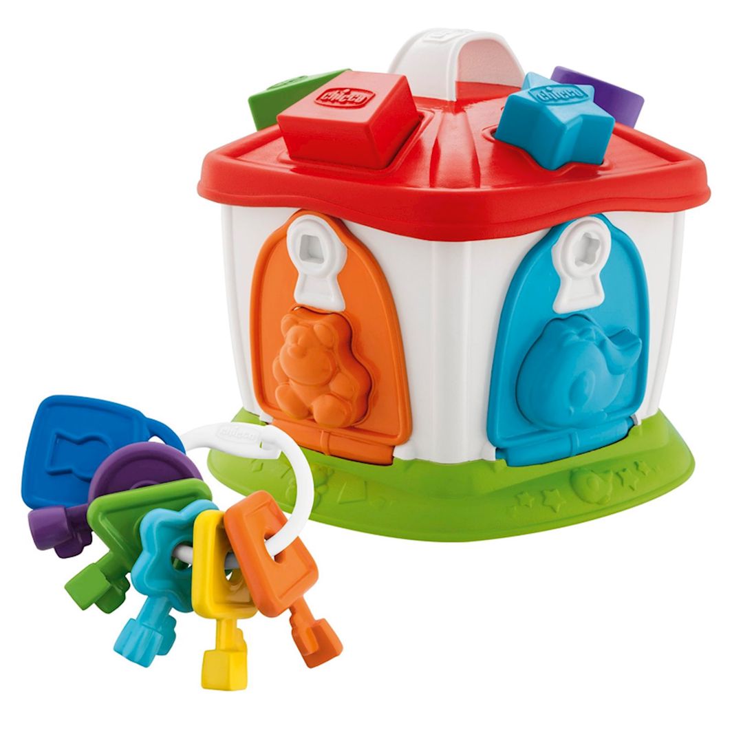 Oyuncaq-sorter Chicco Animal Cottage 2-si 1 də, plastik, rəngbərəng — Mallar, Bakı (2)