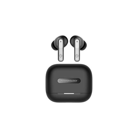 Powerology Hybrid ANC + ENC 6Mic Earbuds - Black — Simli quloqchinlar