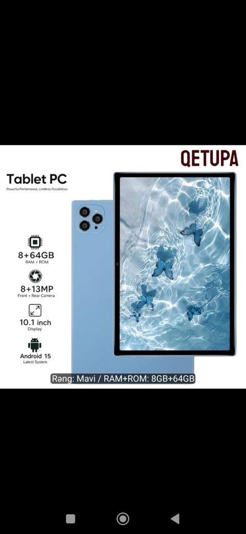Qetupa Tablet PC – Mavi rəng - Ekran: 10.1 düym geniş displey — 150 ₼ · Sabirabad · Digər planşetlər Qetupa Tablet PC – Mavi rəng - Ekran: 10.1 düym geniş displey — Sabirabad