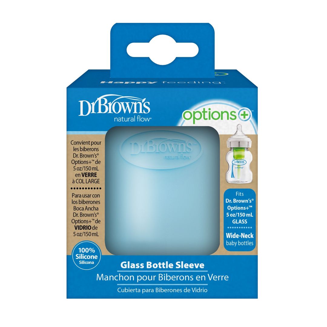 Silikon qoruyucu üzlük Dr. Brown's Options 150ml, şüşə butulkalar üçün, mavi — Mallar, Bakı (2)