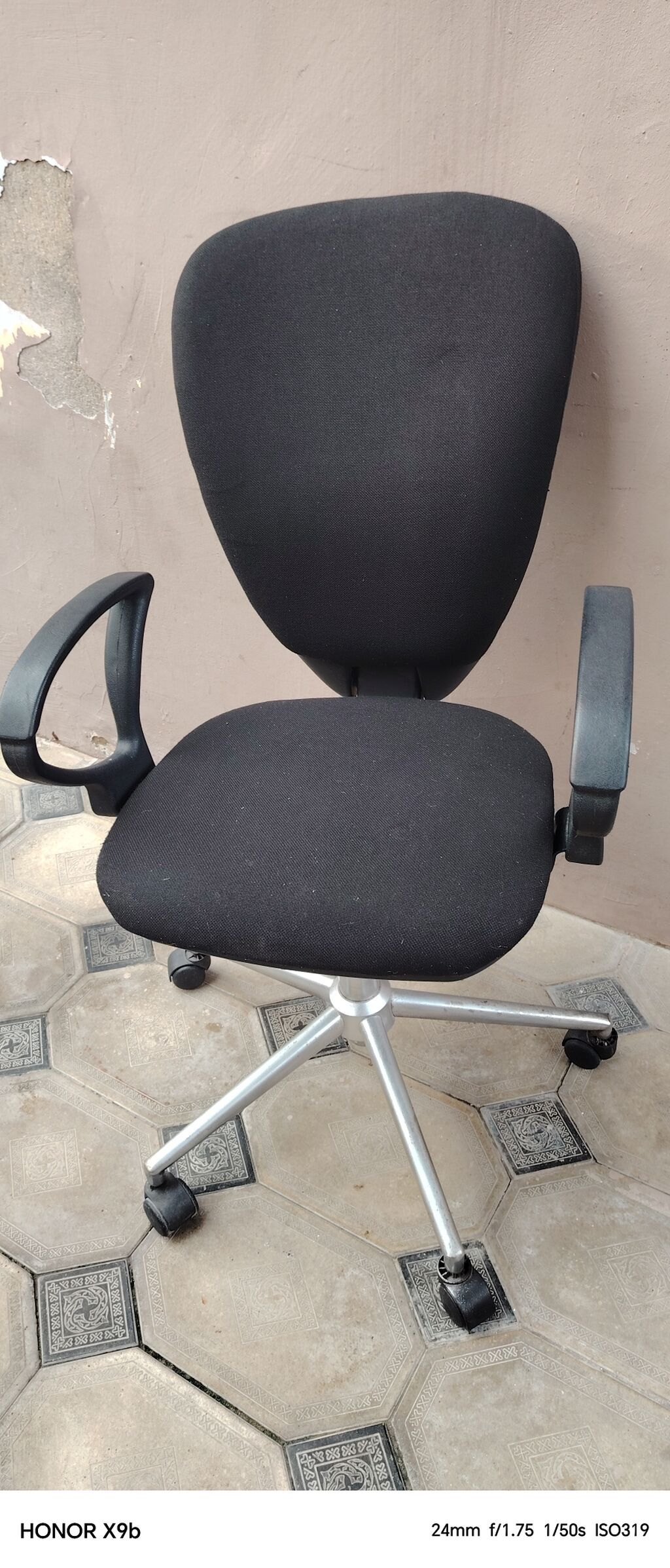 İşlənmiş, Təkərli, Qolları tənzimlənmir, Parça — Ofis mebeli, Bakı (3)