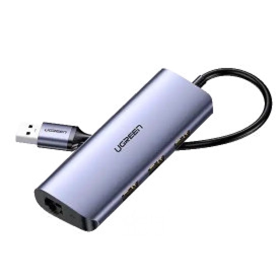 USB HUB Ugreen CM252 Usb-c to 3xUSB 3.0, Gigabit Ethernet (60718) — Telefonlar və qadjetlər, Bakı