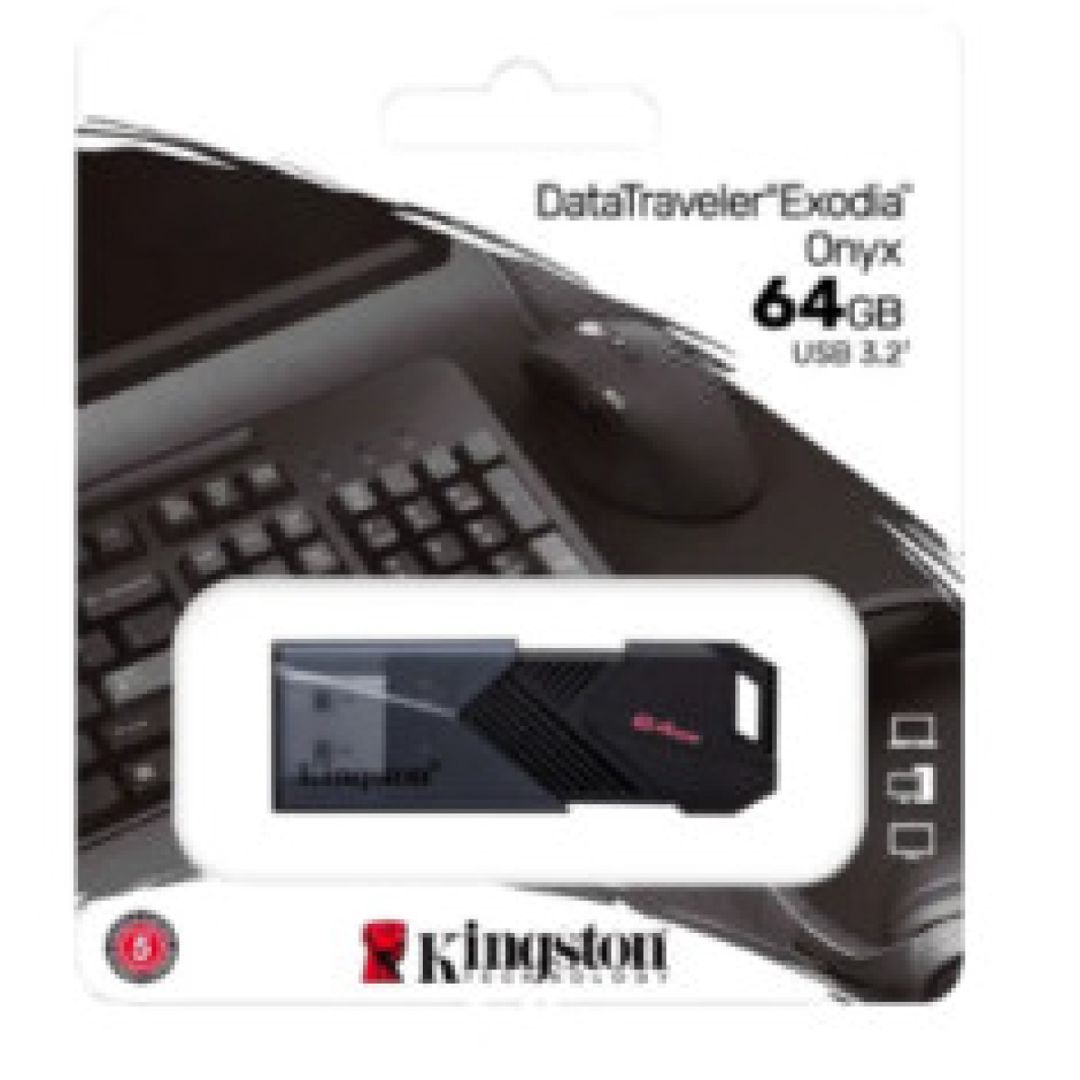 Fleş kart 64GB Kingston DataTraveler Exodia Onyx, USB 3.2 — Telefonlar və qadjetlər, Bakı