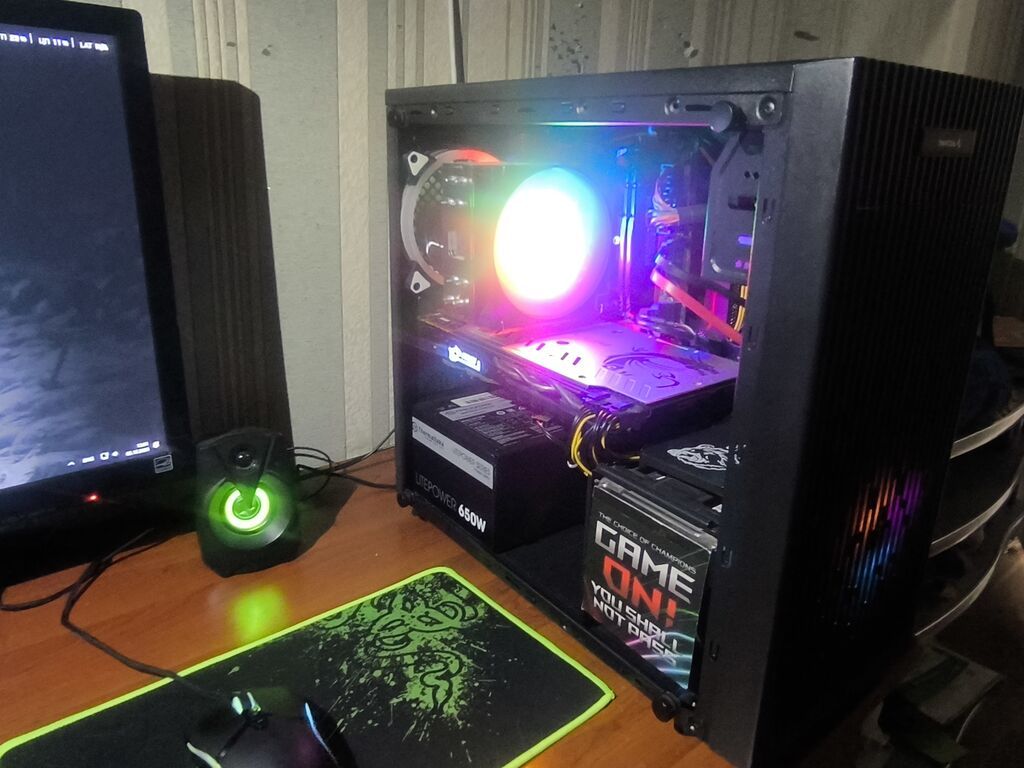 Gaming stolüstü kompüter seti Komponentlər: - Prosessor: i5 8400 — Masaüstü kompüterlər, Bakı (2)