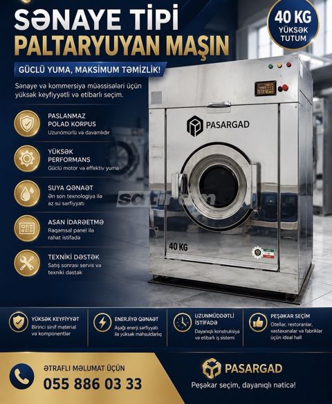 Paltar yuyan va gurudan sanaya topli — Bakı