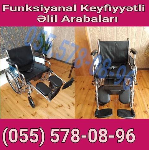 Funksiyonal, keyfiyyətli əlil arabası - Möhkəm xromlaşdırılmış metal — Dorixona