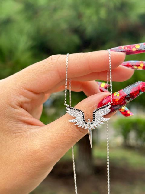 Kulonlu zəncir qadınlar üçün slvbj_100335, gümüş 925 əyar, sirkon daşı — 44.99 ₼ · Bakı · Mallar Kulonlu zəncir qadınlar üçün slvbj_100335, gümüş 925 əyar, sirkon daşı — Bakı