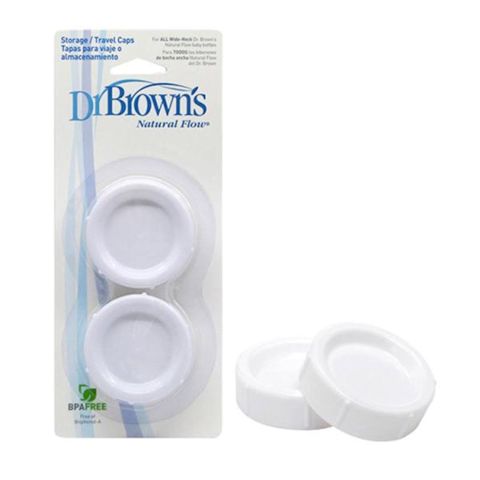 Enliboğaz butulka üçün qapaq dəsti ağ, 2 əd Dr.Brown's — Bakı