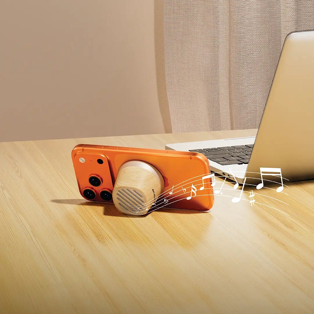 Green Lion MAG Tune Mini Speaker & Wireless Charger Light Wood — Simsiz dinamiklər, Bakı (2)