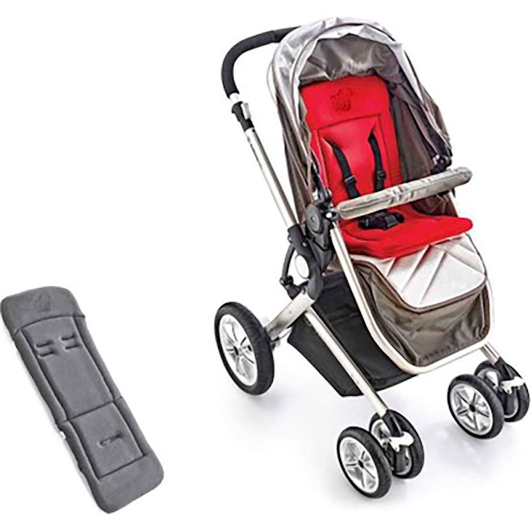 Uşaq arabası üçün içlik Babyjem, pambıq, boz — Mallar, Bakı (2)