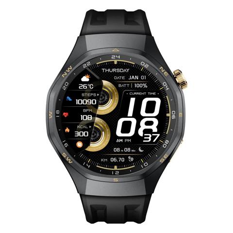 Green Lion Grand Smart Watch 1.43'' AMOLED Display - Black — Bakı