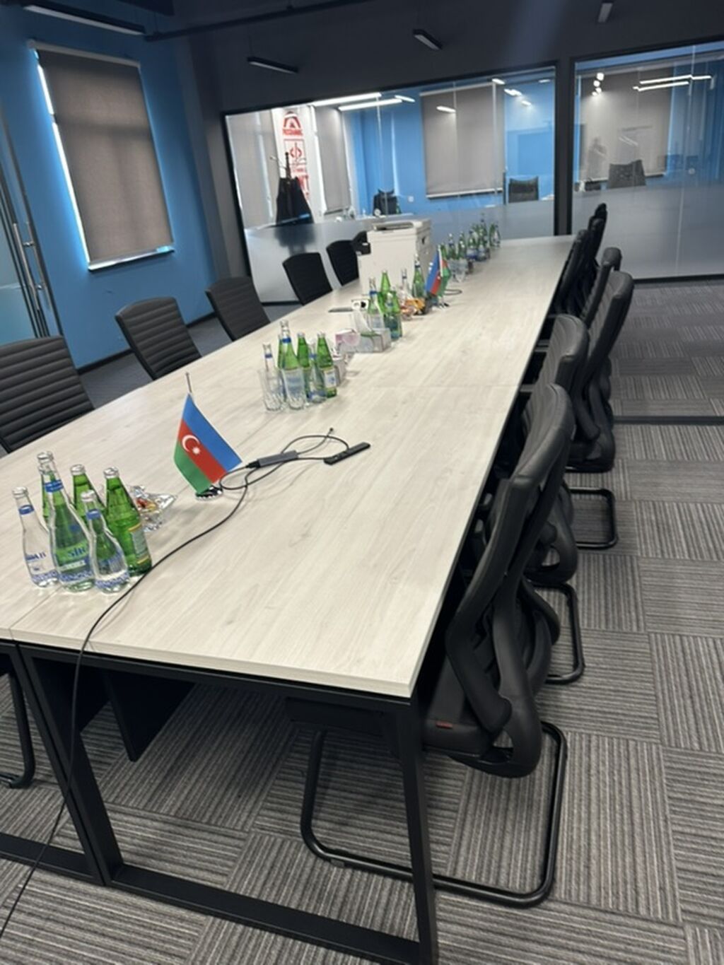 Ofis mebel dəsti Menecer masa dəsti əsas masa1400*700*750 və yan — Ofis mebeli, Saray (6)