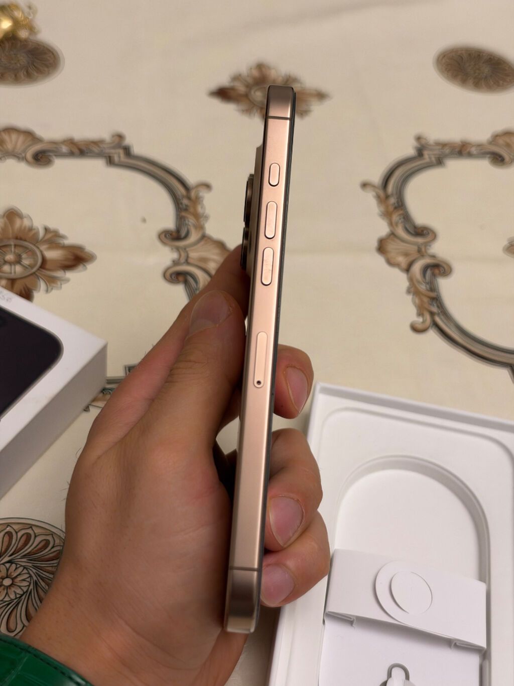 IPhone 16 Pro Max, 256 GB, Desert Titanium, Zəmanət, Simsiz şarj, Face ID — Apple iPhone, Bakı (7)