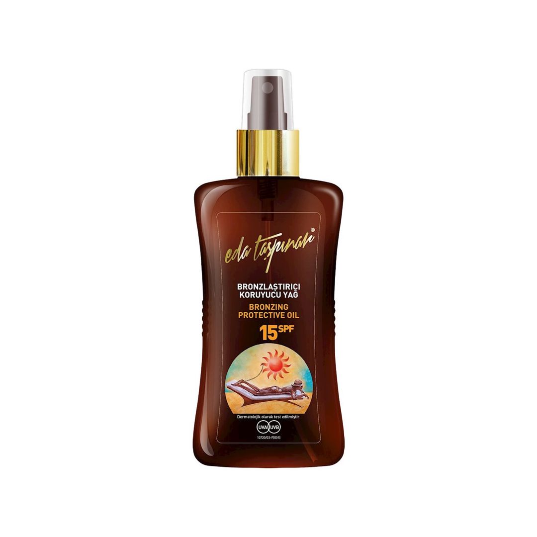 Bronzlaşdırıcı qoruyucu yağ Eda Taşpınar SPF15 200 ml — Mallar, Bakı