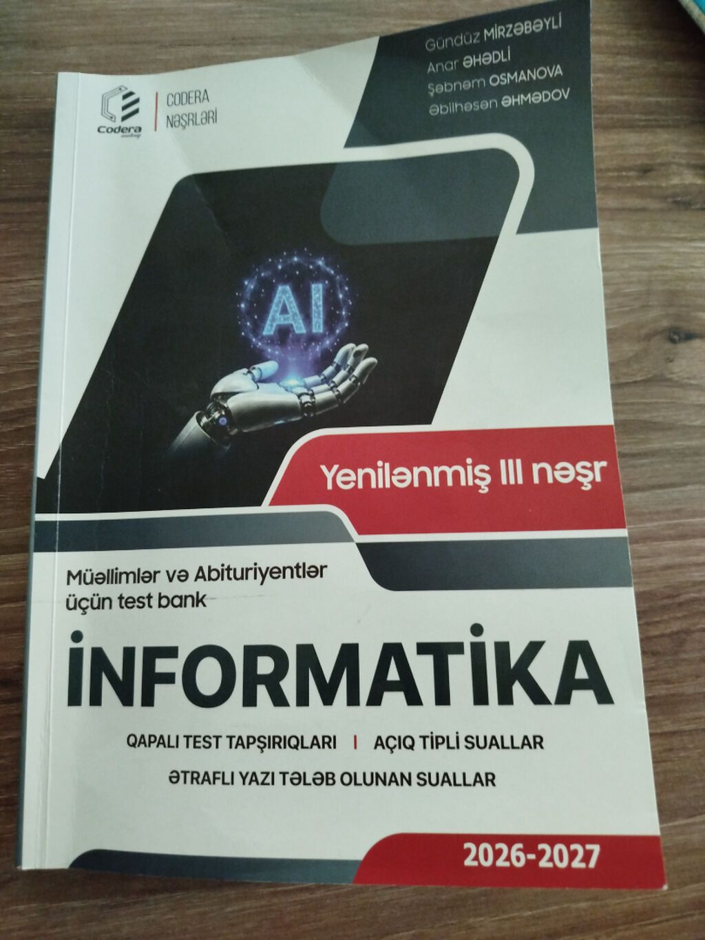 1-ci qrupa hazırlaşanlar üçün informatika kitabı. Çox az istifadə — Kitablar, Bakı