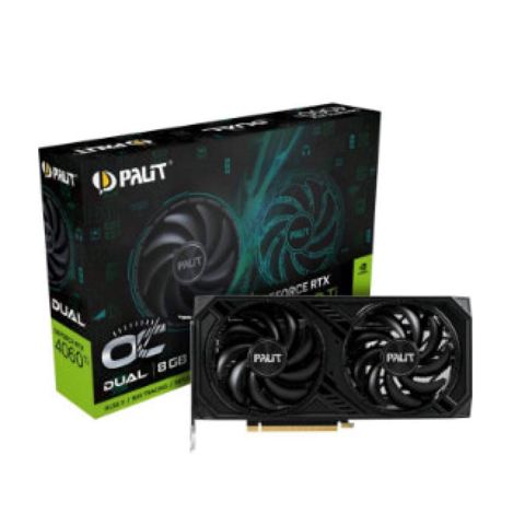 Videokart Palit GeForce RTX 4060 Ti Dual OC 8GB (NE6406TT19P1-1060D) — Almal — ვიდეობარათები