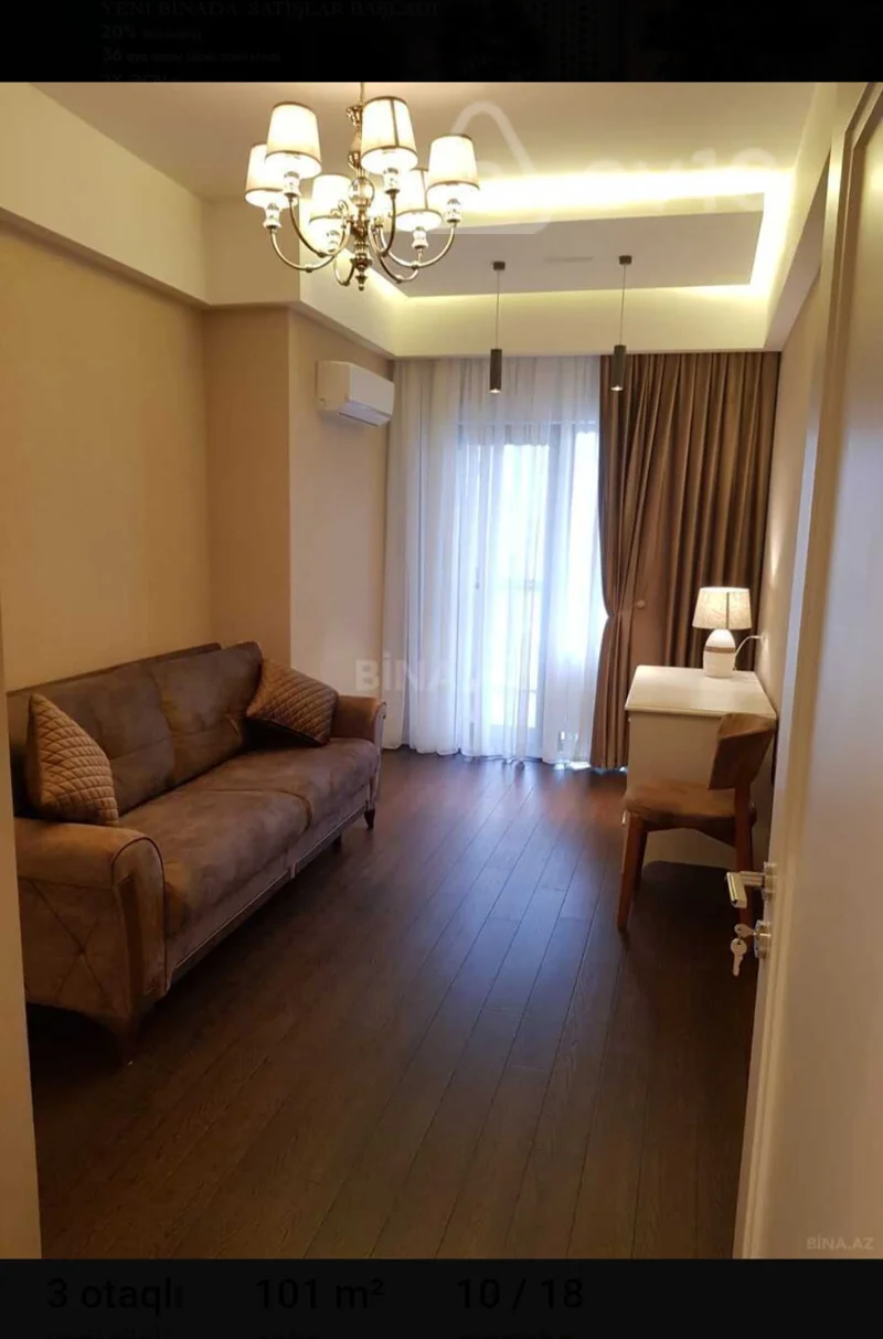 3 otaqlı mənzil, 101 m², Zahid — kirayə — Mənzil, Bakı (6)