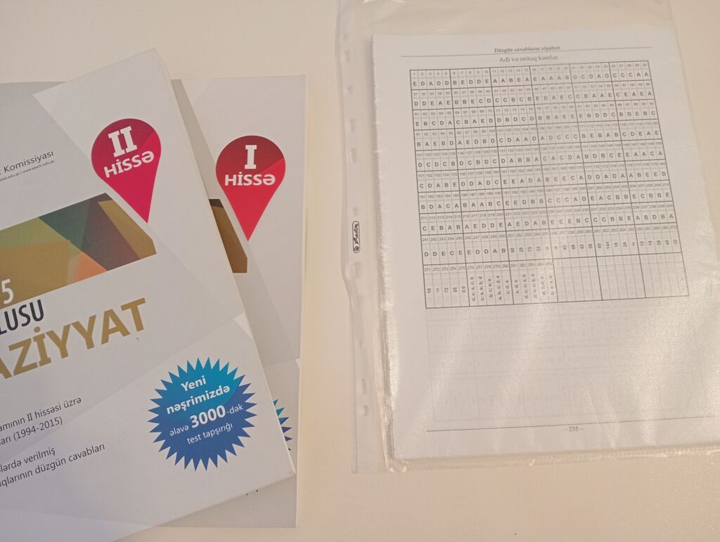 Riyaziyyat Testlər 11-ci sinif, DİM, 2-ci hissə, 2015 il — Kitablar, Bakı (5)