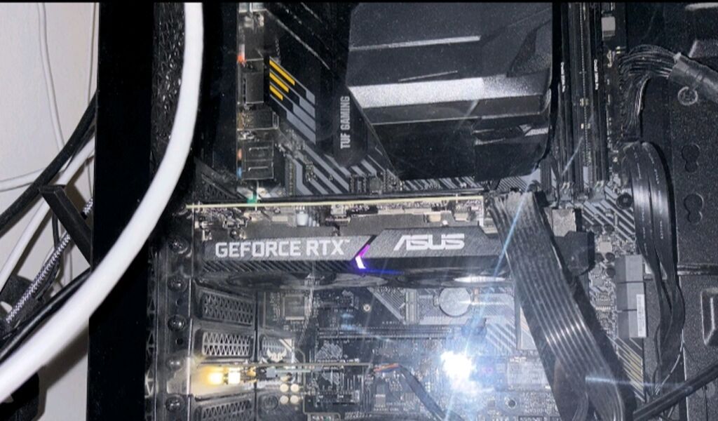 Videokart Asus GeForce RTX 3060, 12 GB, İşlənmiş — Qrafik kartlar, Bakı (9)