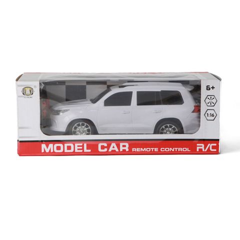 Radio ilə idarə olunan maşın Land Cruiser, ağ, 31x11.5 sm, 6 yaşdan — Bakı