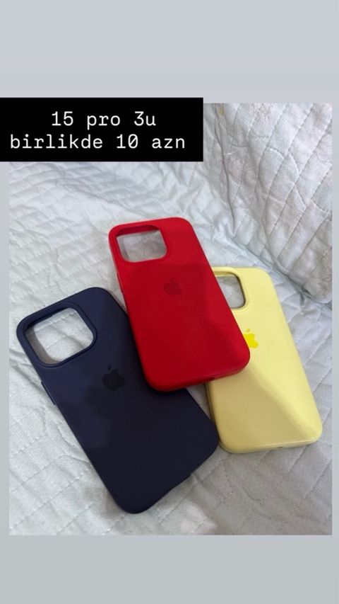IPhone 15 Pro üçün 3 ədəd silikon qab dəsti - Model uyğunluğu: iPhone — 10 ₼ · Xırdalan · Digər IPhone 15 Pro üçün 3 ədəd silikon qab dəsti - Model uyğunluğu: iPhone — Xırdalan