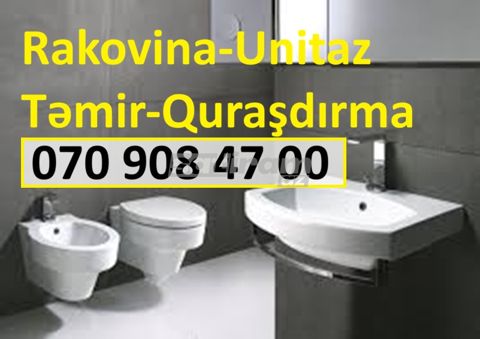Əl-Üz yuyan, Unitaz Təmir Servisi — Bakı