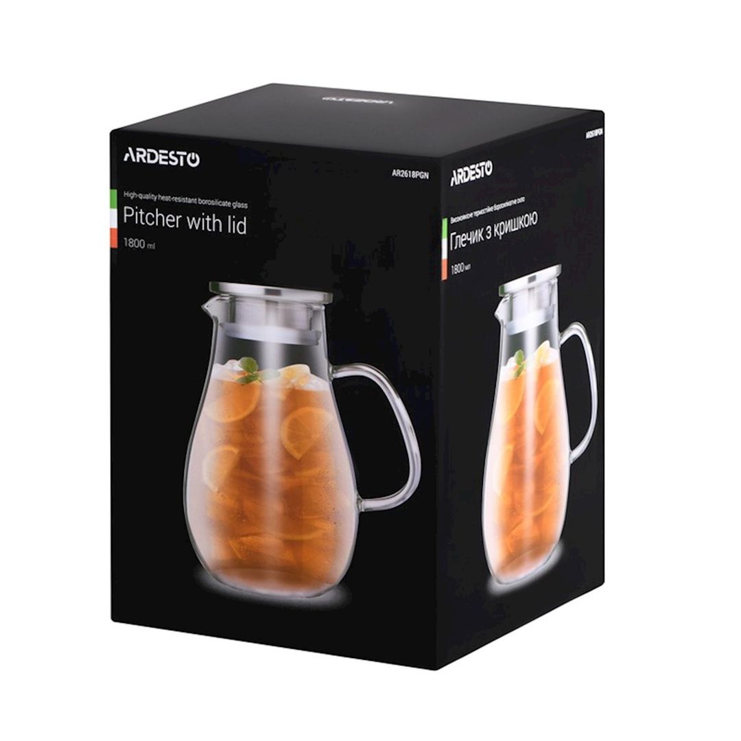 Səhəng Ardesto AR2618PGN 1.8 l, şüşə, qapaqla, şəffaf — Mallar, Bakı (2)