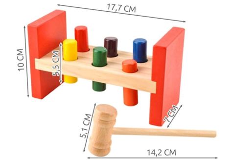 Sorter Tak-Cak, 10x17.7x7 sm, taxta, rəngbərəng — Bakı