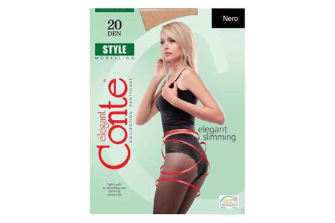 Kolqotka Conte Elegant Style, 20den, ölçü 4(L), Nero — Bakı