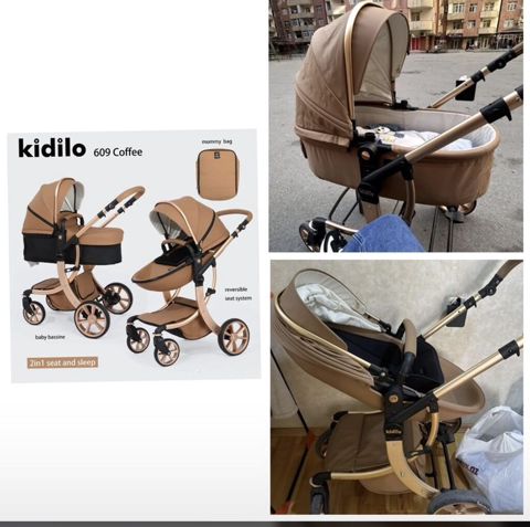 Kidilo 609 Coffee uşaq arabası – 2‑si 1‑də “seat and sleep” komplekti — 140 ₼ · Bakı · Arabalalar Kidilo 609 Coffee uşaq arabası – 2‑si 1‑də “seat and sleep” komplekti — Bakı