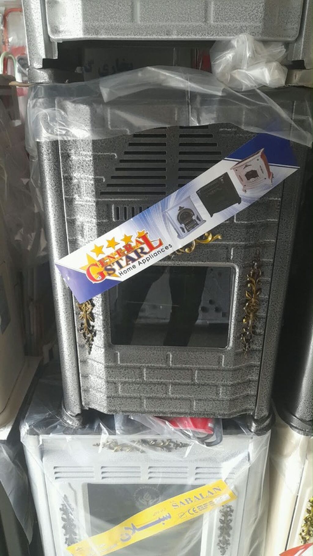 Qaz sobası – dekorativ ön şüşəli, klassik dizayn 50kv - Brend — Kaminlər, Digah (5)