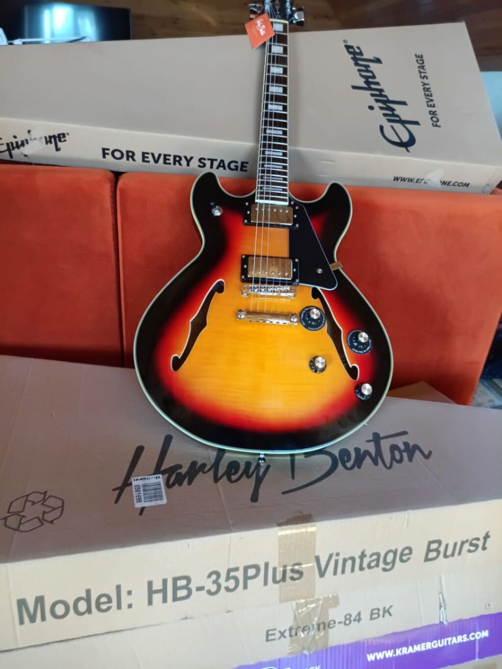 Hər tərz üçün ideal - 4 ədəd elektro gitara satılır - HB-35Plus — Gitarlar və digər simli alətlər, Bakı