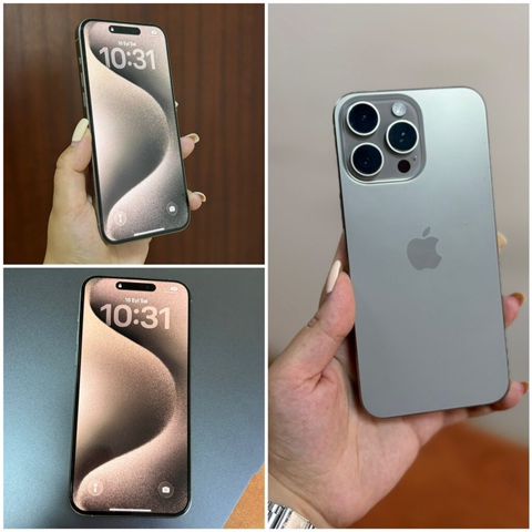 IPhone 15 Pro Max, Natural Titanium, Face ID — Bakı