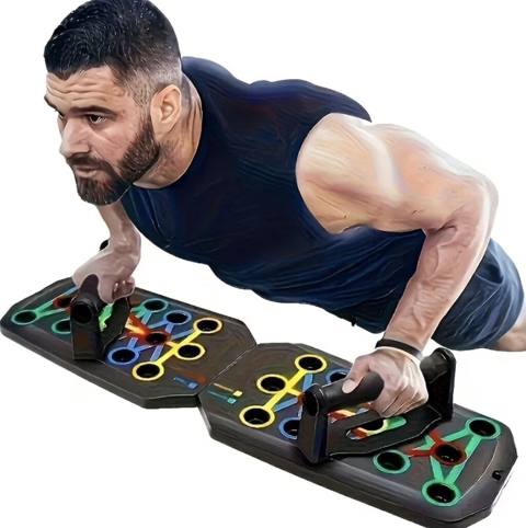 Rəng kodlu itələmə taxtası – çoxfunksiyalı push-up sistemi - Məhsul — 16 ₼ · Bakı, Nərimanov · Fitness və yoqa Rəng kodlu itələmə taxtası – çoxfunksiyalı push-up sistemi - Məhsul — Bakı