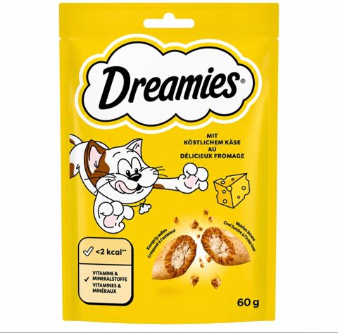 Pişiklər üçün məzə Dreamies Pendir, 60 q — Bakı