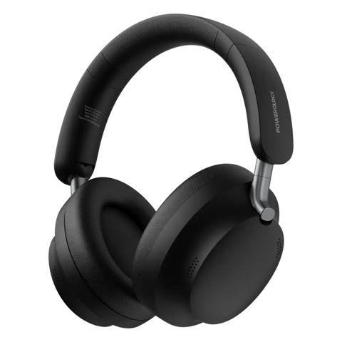 Powerology Soliv Hybrid Anc+enc Headphone Black — Bakı