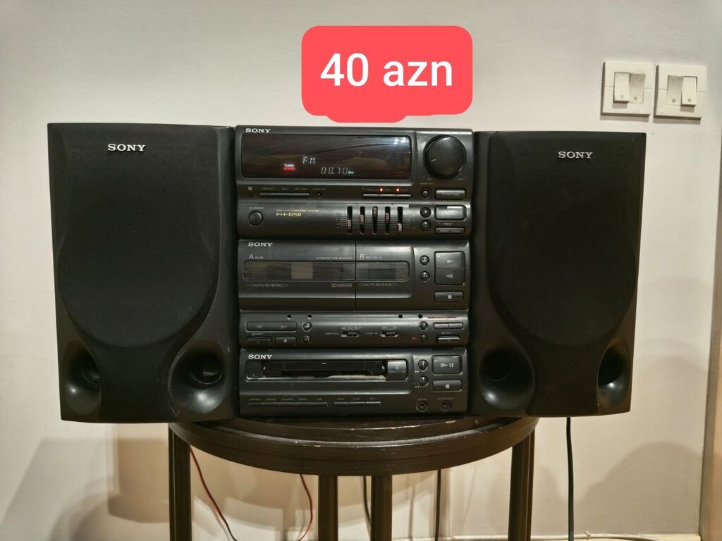 Sony mini Hi‑Fi musiqi mərkəzi – iki akustik səs kolonkasından ibarət — Akustik sistemlər, Bakı