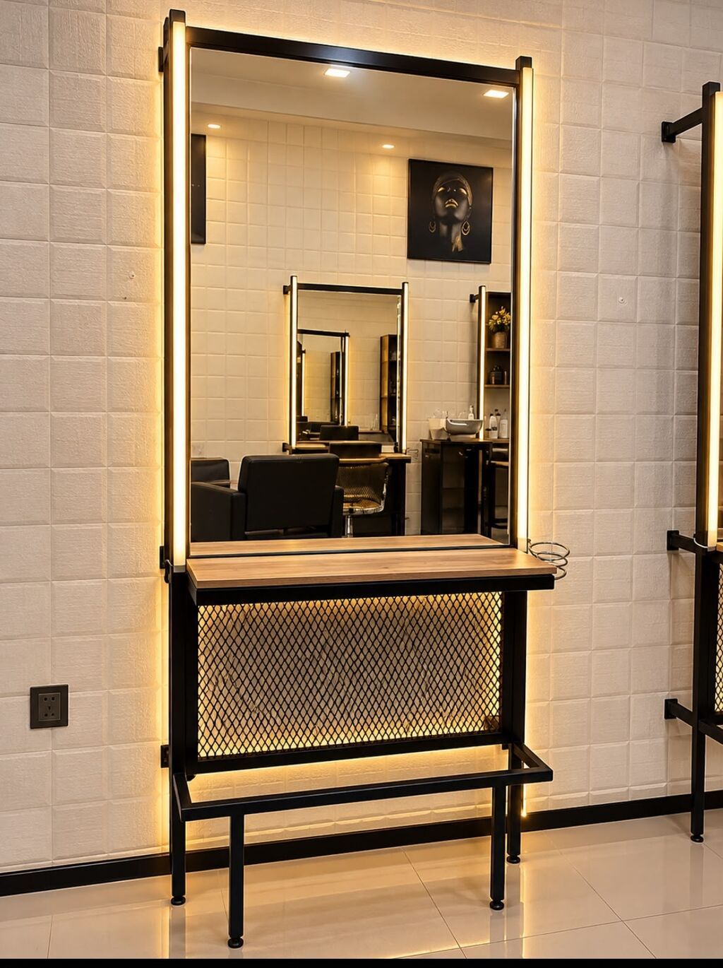 Salon üçün LED işıqlı güzgü köşkü 4ƏDƏD Hamsı Birlikdə Alınsa Endirim — Salon mebeli, Bakı (2)