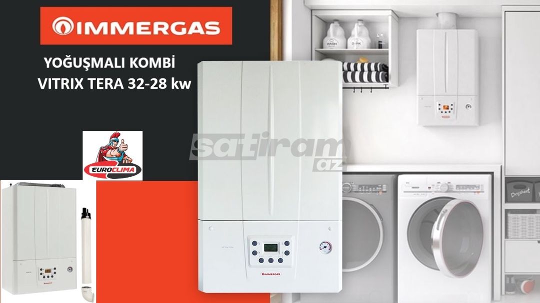 Kombi Yoğuşmalı İmmergas Vitrix Tera 32 — Ev texnikası, Bakı (3)