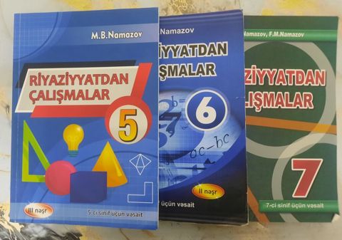Riyaziyyatdan Çalışmalar – 3 kitablıq dəst - Siniflər: 5, 6, 7 — Masazır