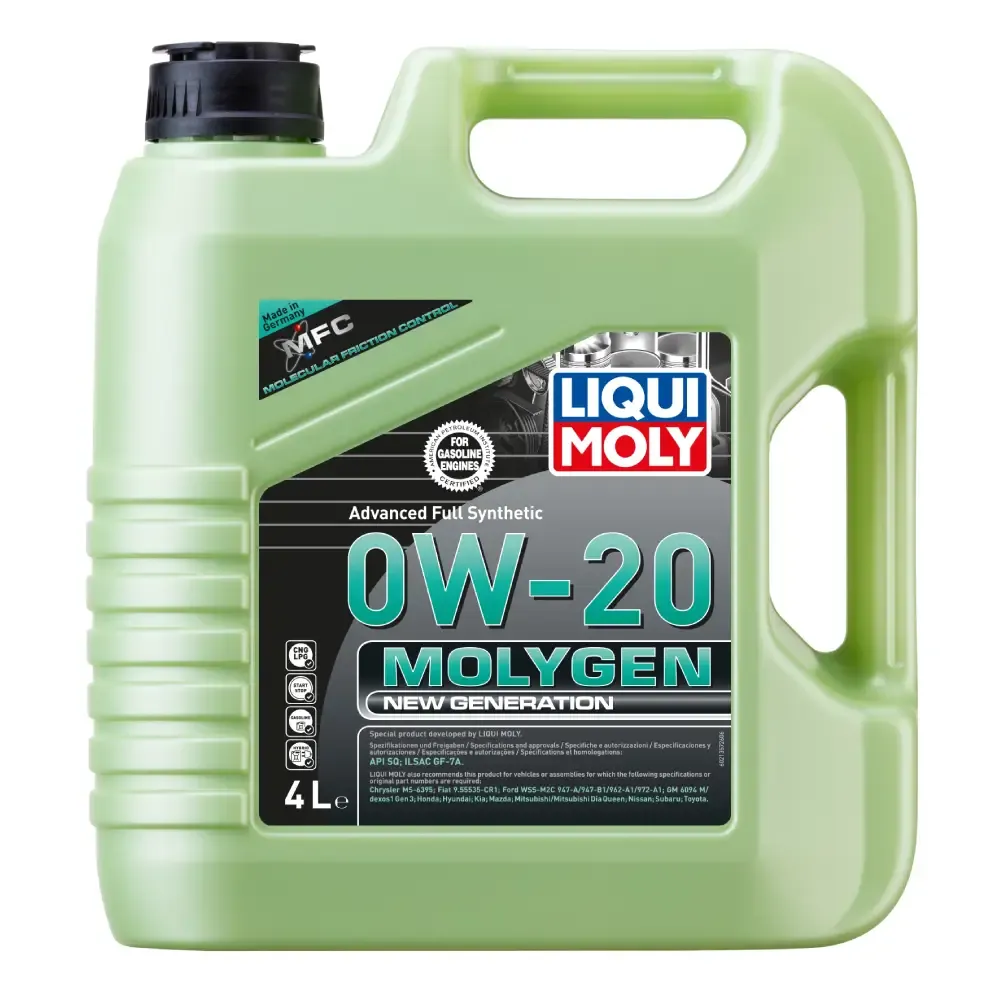 Avtomobil mühərrik yağı Liqui Moly Molygen New Generation 0W-20 4L (LM21357) — 139.99 ₼ · Bakı · Motor yağları Avtomobil mühərrik yağı Liqui Moly Molygen New Generation 0W-20 4L (LM21357) — Bakı