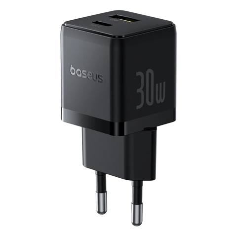 Baseus Palm Fast Charger C+U 30W EU Cluster Black — 44.99 ₼ · Bakı · Şarj cihazları Baseus Palm Fast Charger C+U 30W EU Cluster Black — Bakı